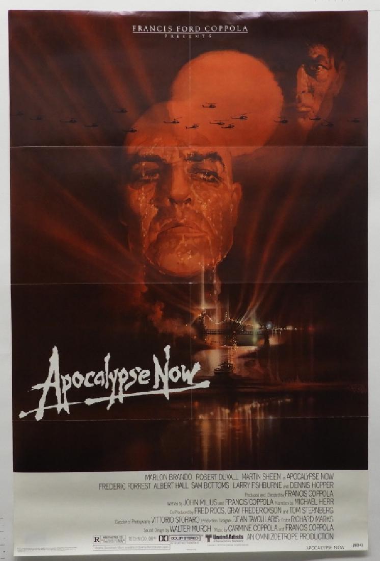 Apocalypse Now 1979 One Sheet Movie Poster: United Artists,1979 An Omni Zoetrope production. Starring Marlon Brando, Robert Duvall, and Martin Sheen. #790143 Paper,Approx 40 3/4" x 26 3/4"