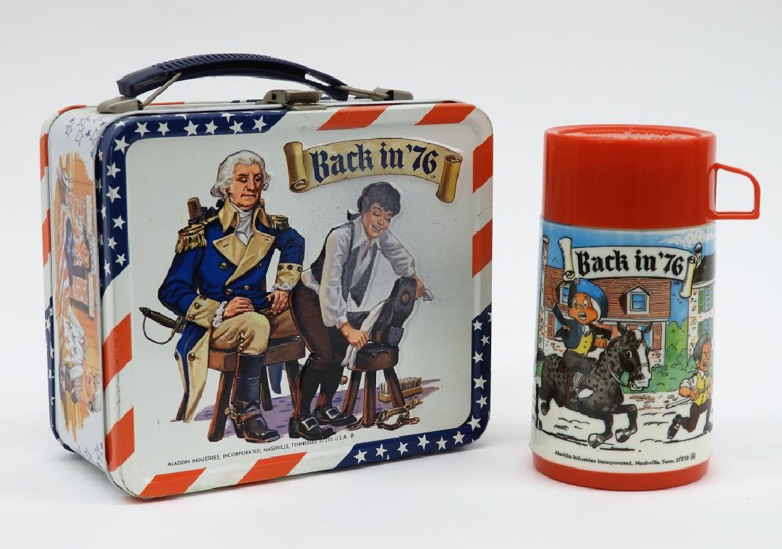 C.1975 Aladdin Back In '76 Lunch Box & Thermos (1 of 10)