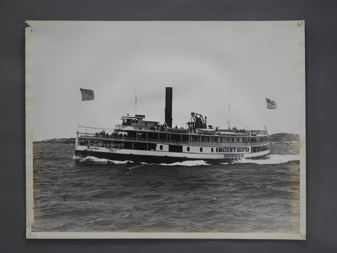 LG Black & White Photograph of Steamer Mount Hope (1 of 6)