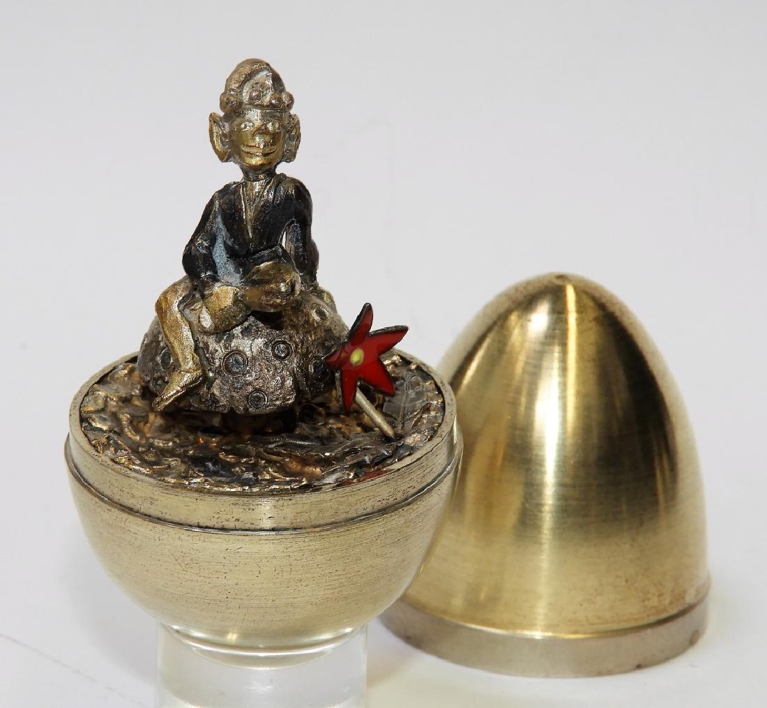 Stuart Devlin Gilt Sterling Silver Surprise Egg (1 of 5)