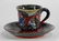 19C Japanese Sumida Gawa Pottery Cup & Saucer