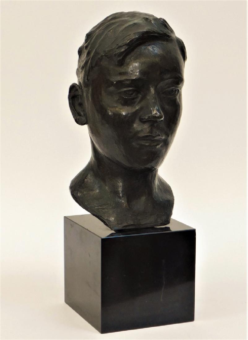 Edward Bruce Douglas Realist Bronze Bust of a Man (1 of 7)