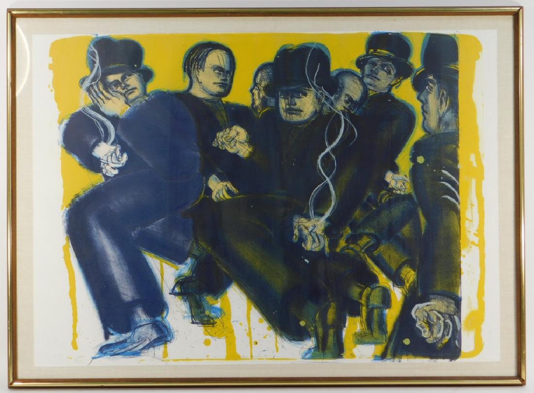 Lester F. Johnson Lower Broadway I Lithograph (1 of 7)