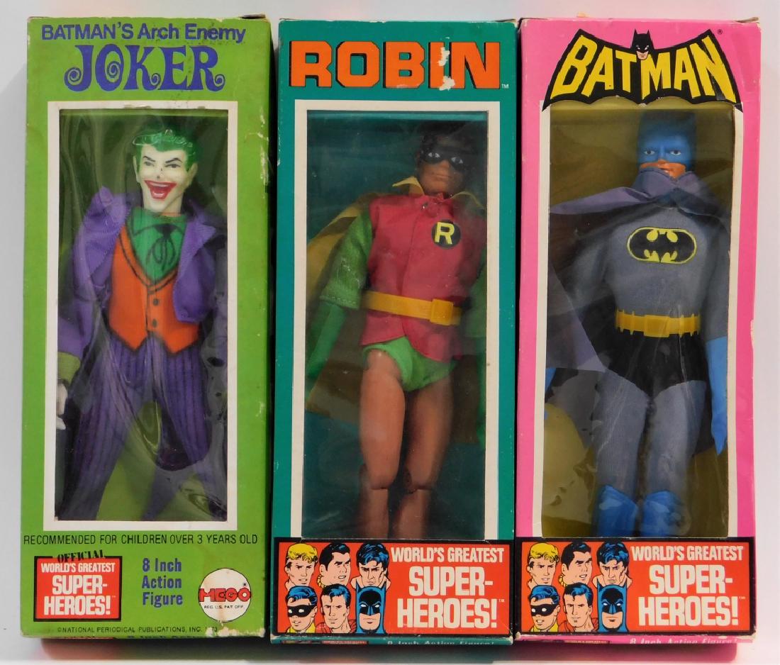 3PC 1973 Mego WGSH DC Comics Batman Joker Robin (1 of 6)