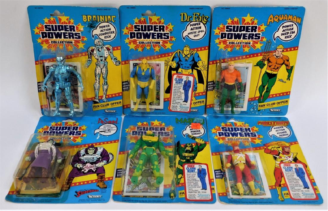 6PC 1985 Kenner Super Powers 23 Back MOSC Group (1 of 8)