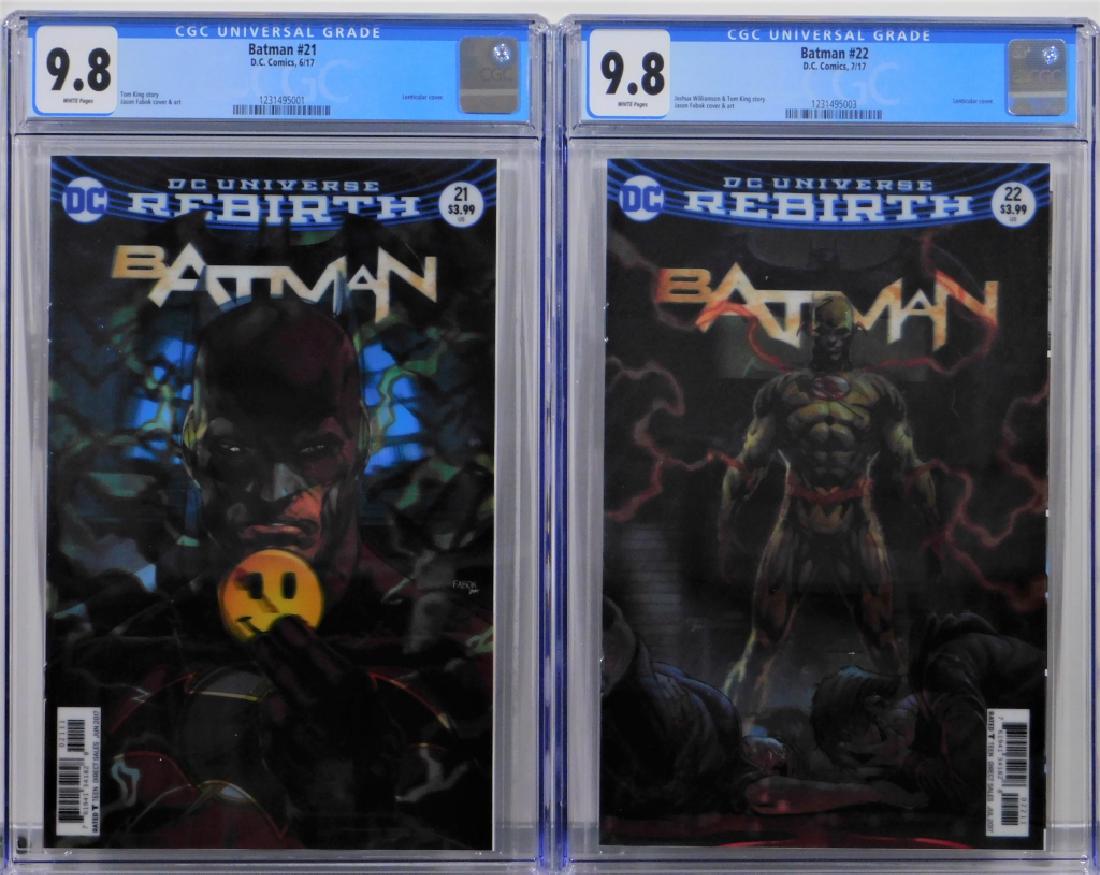 2 DC Comics 2017 Batman #21 & #22 CGC 9.8 (1 of 2)