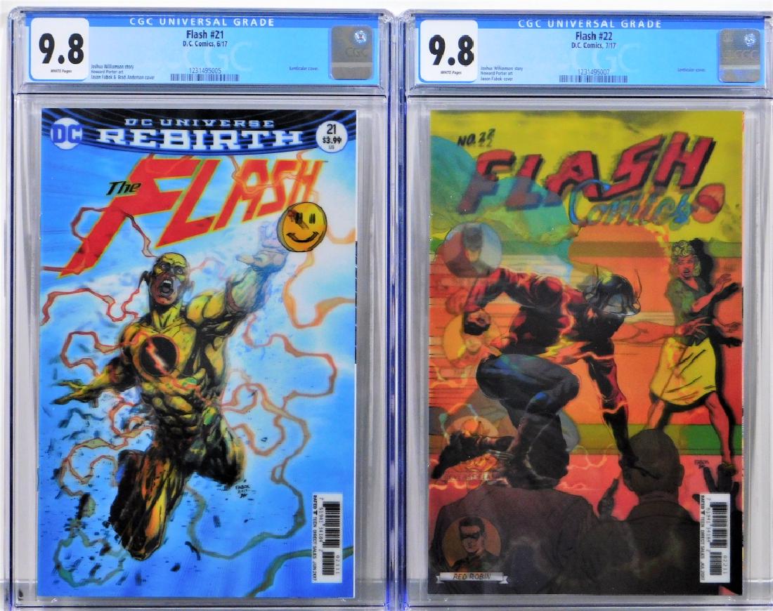 2 DC Comics 2017 Flash #21 & #22 CGC 9.8 (1 of 2)