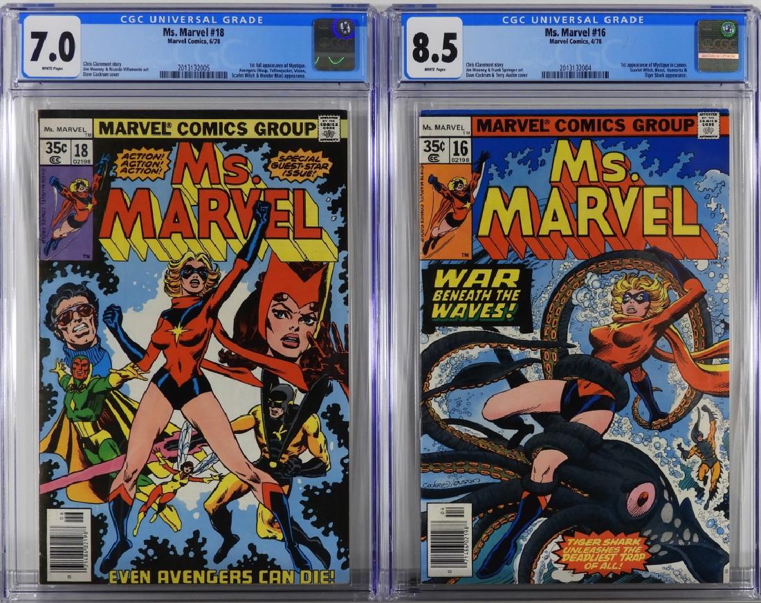 Marvel Comics Ms. Marvel #16 #18 CGC 8.5 (1 of 2)