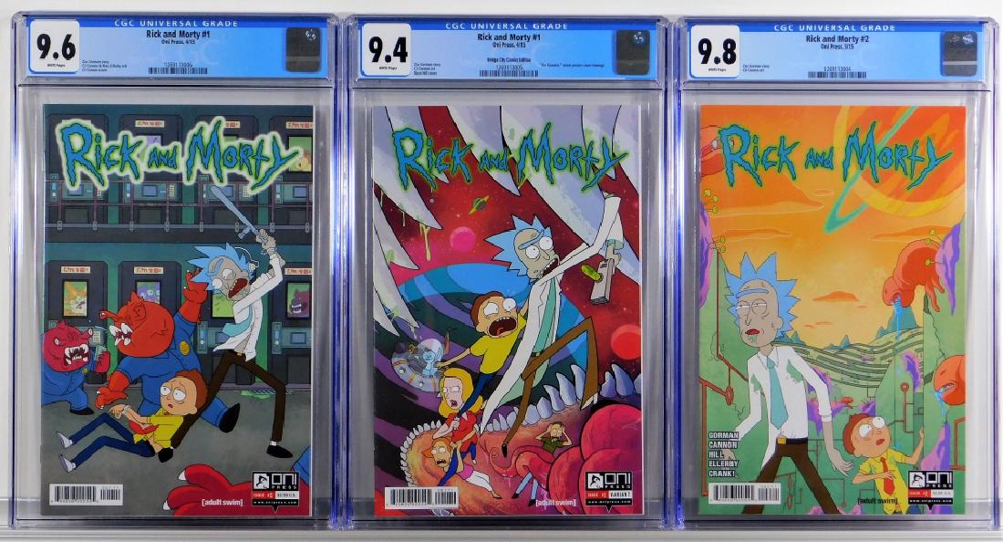 3PC Oni Press Rick and Morty #1(2) & #2 CGC 9.8 (1 of 2)