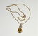 18K Yellow Gold Pearl & Diamond Pendent Necklace - 3