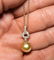 18K Yellow Gold Pearl & Diamond Pendent Necklace - 4