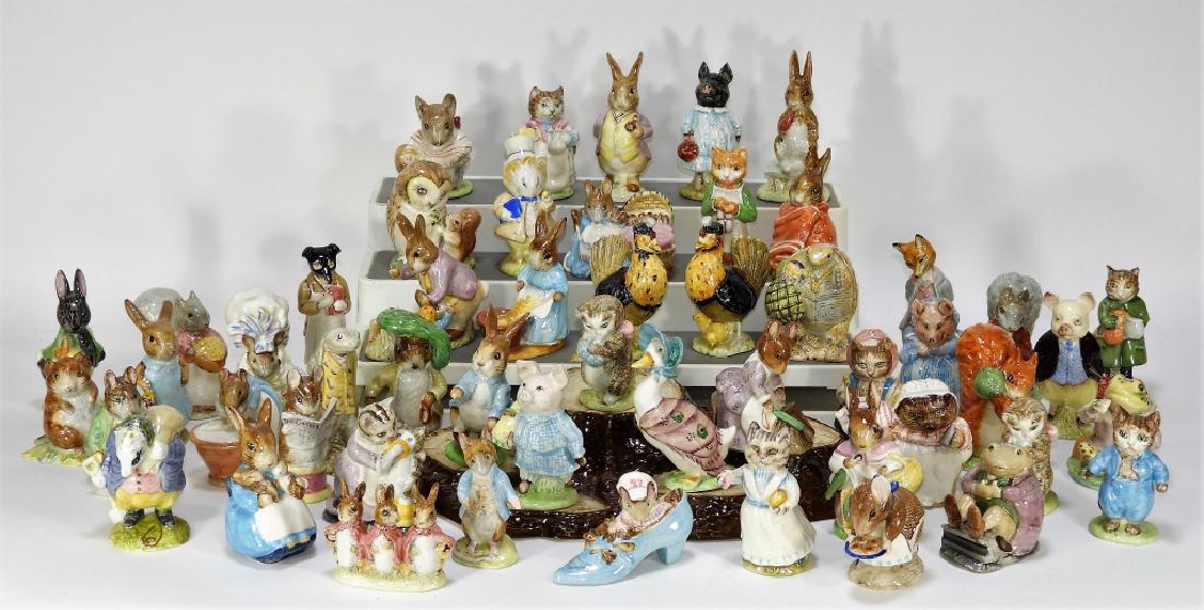 53PC Beatrix Potter's Beswick Pottery Figure Group (1 of 10)