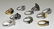 10PC Sterling Silver & Precious Stone Lady's Rings - 5