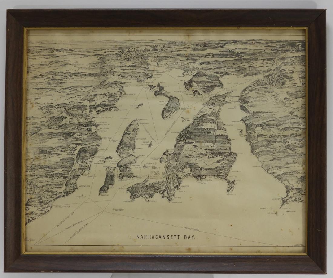 John Cobb Narragansett Bay Rhode Island Map (1 of 7)