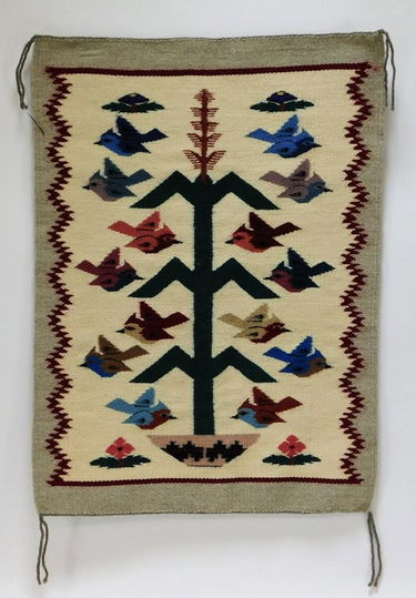 Navajo Native American Tree Of Life Woven Yei Rug Aug 17 2019 Navajo Native American Tree Of Life
