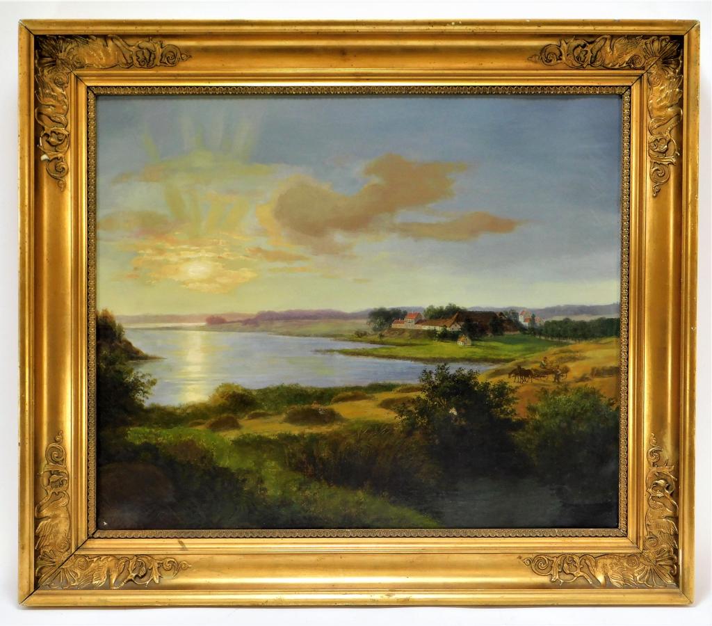 American Illuminated Hudson River School Painting (1 of 6)