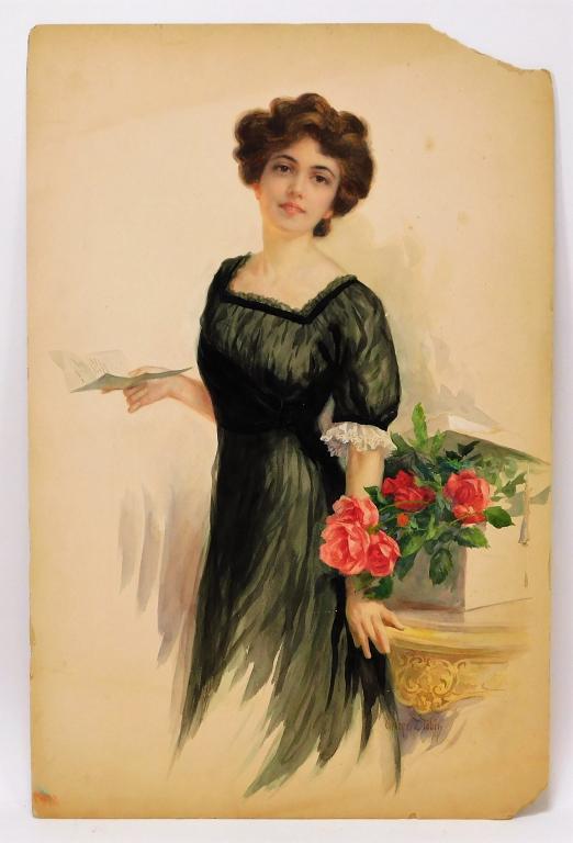 George Tobin Portrait Painting of an Elegant Woman (1 of 12)