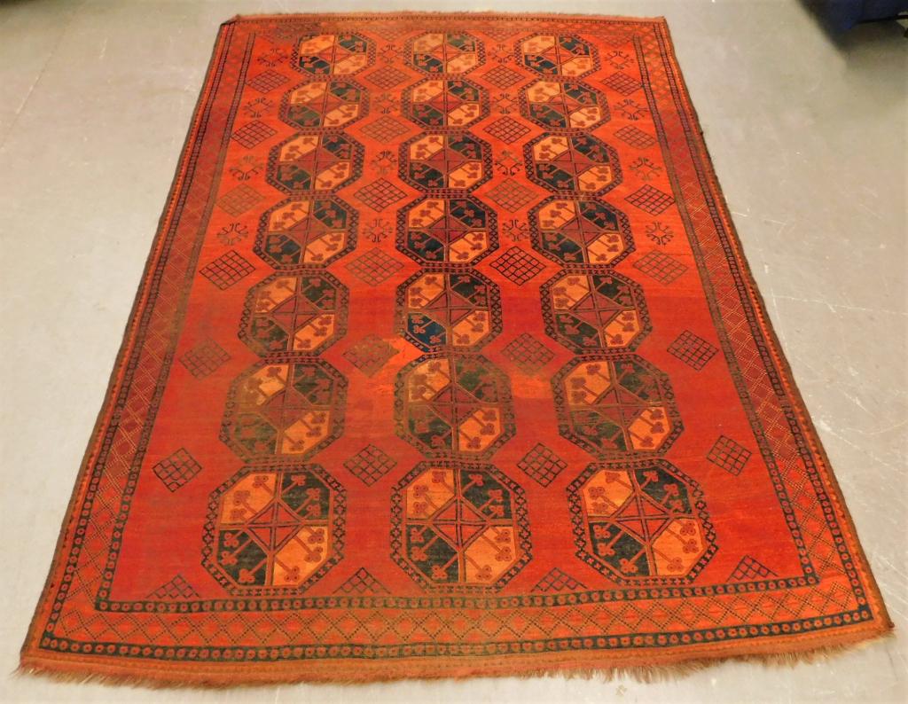 Esari Oriental Red Geometric Carpet Rug (1 of 10)
