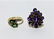 2PC Lady's Estate 14K 10K Gold Cluster Ring Group