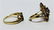 2PC Lady's Estate 14K 10K Gold Cluster Ring Group - 3