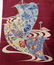 Meiji Period Boats and Flowers Furisode Kimono - 10