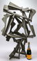 Joel Perlman Abstract Bronze Grey Spirit Sculpture - 6