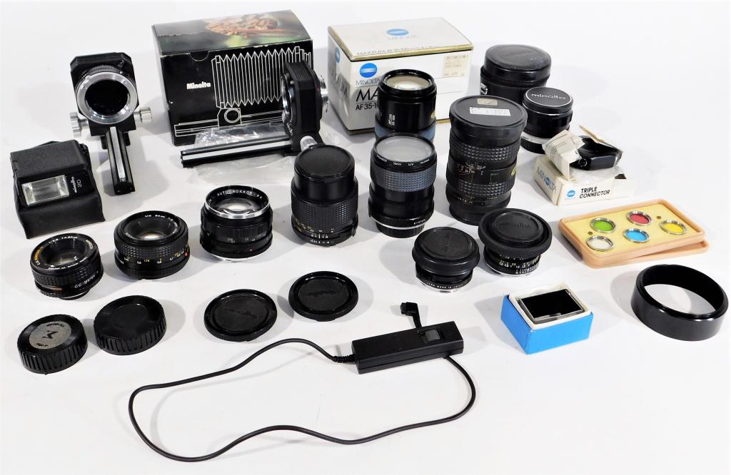 Group of Minolta 35mm Lenses and Accessories (1 of 6)