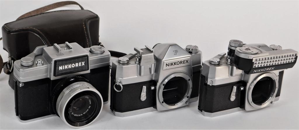Group of 3 Nikkor Nikkorex SLR Cameras (1 of 5)