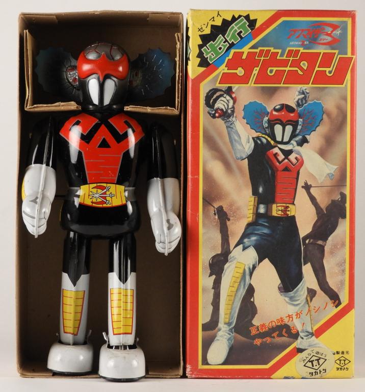 Takatoku Akumaizer 3 Zabitan Tin Lithograph Robot (1 of 7)