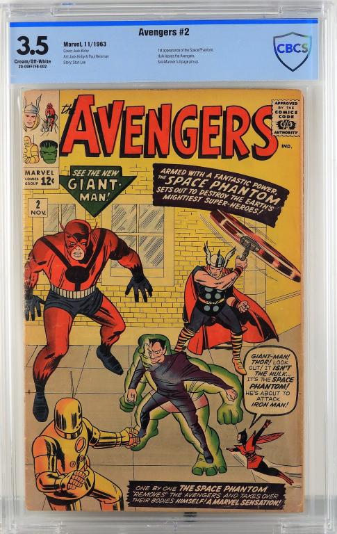Marvel Comics Avengers #2 CBCS 3.5 (1 of 2)