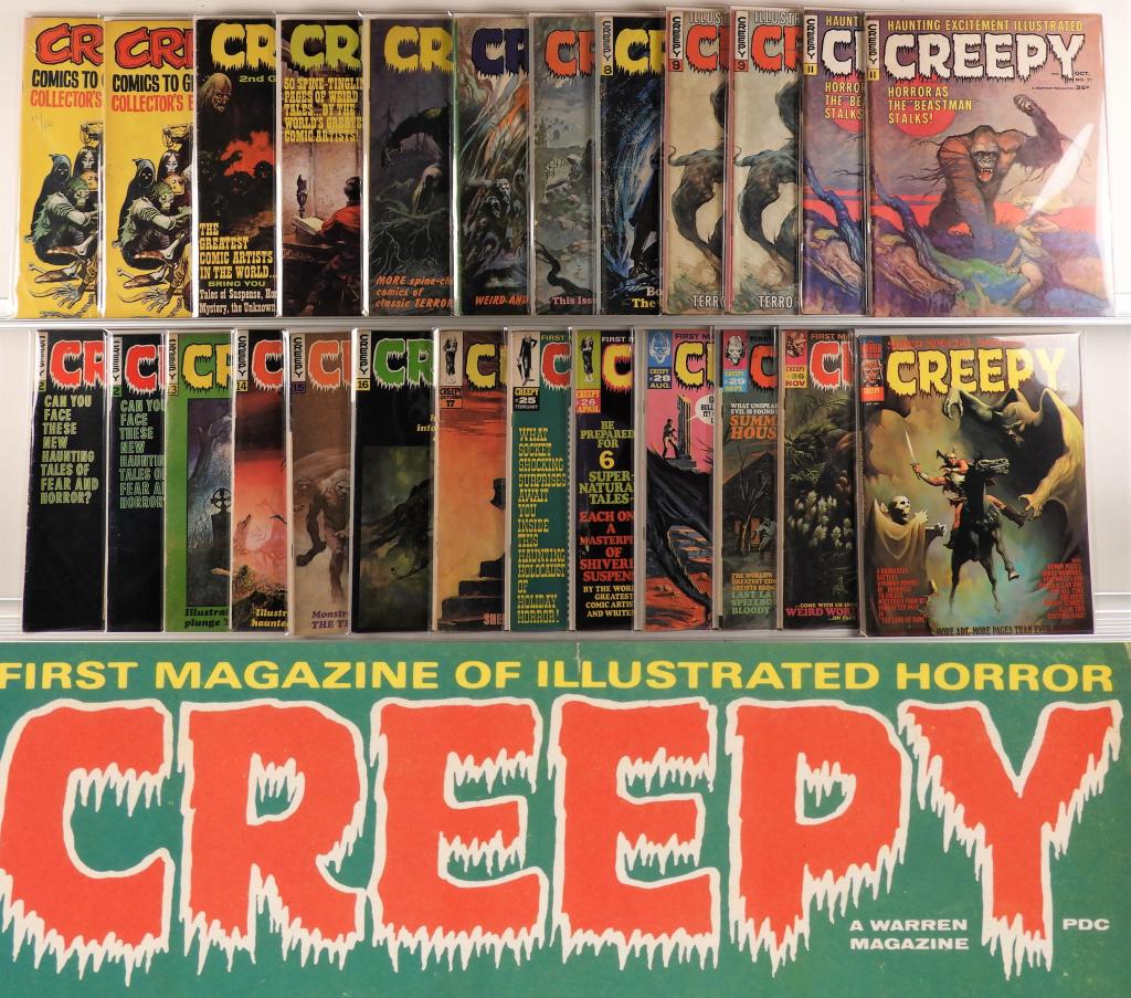25PC Warren Magazine Creepy #1-#65 Group (1 of 5)