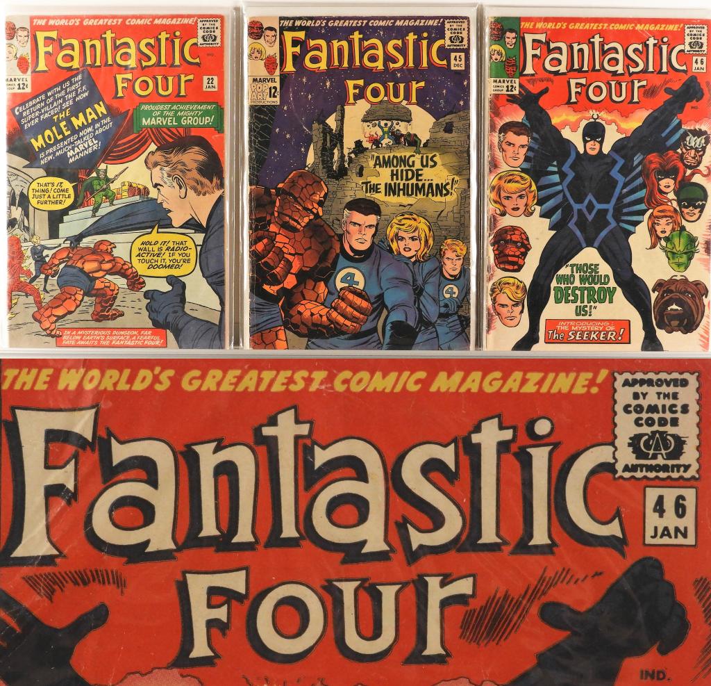 3PC Marvel Coimcs Fantastic Four #22-#46 Key Group (1 of 4)