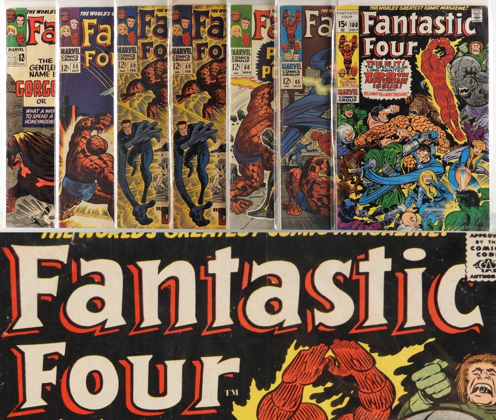 7PC Marvel Comics Fantastic Four #44-#100 Group (1 of 5)
