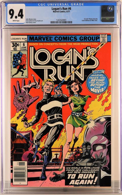 Marvel Comics Logan's Run #6 CGC 9.4 (1 of 2)
