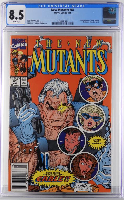 Marvel Comics New Mutants #87 CGC 8.5 (1 of 2)