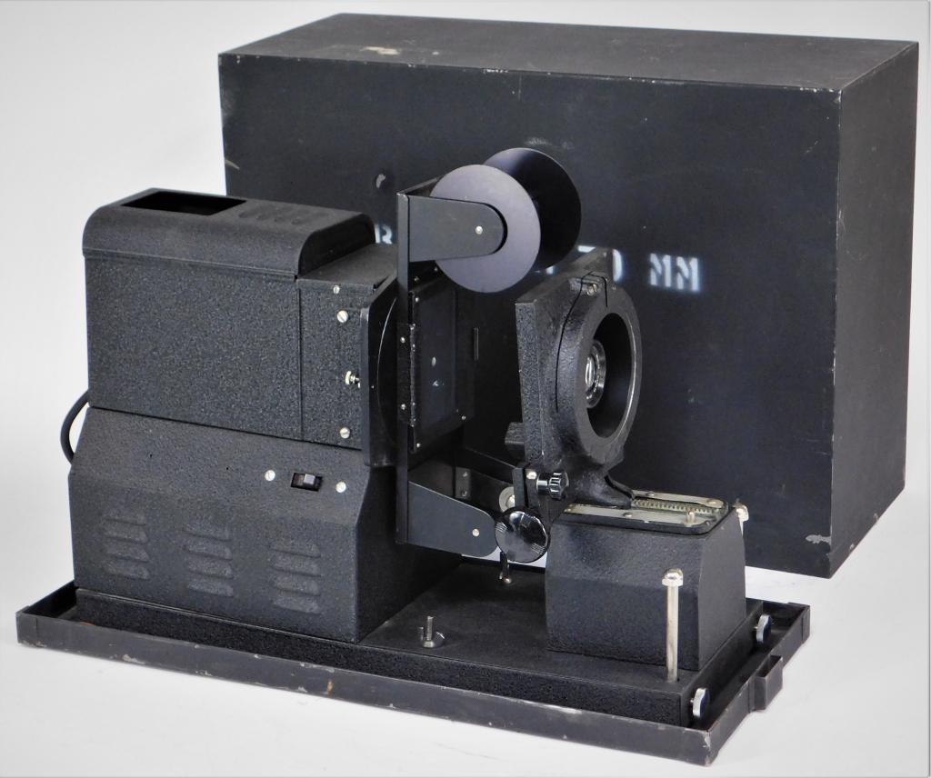 US Military Model 2-70 Beseler 70mm Projector: US Military Model 2-70 Beseler 70mm still projector, in original case. Air Force contract, circa 1956.