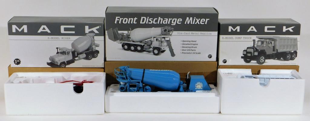 3PC First Gear 1:34 Scale Diecast Cement Trucks (1 of 2)