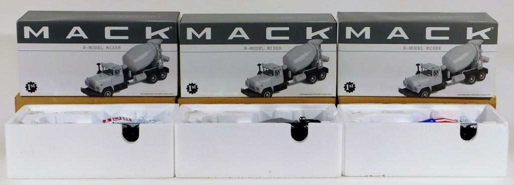 3 First Gear 1:34 Scale R-Model Mixer Truck Group (1 of 2)
