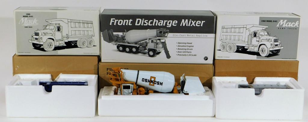 3 First Gear 1:34 Scale Diecast Cement Truck Group (1 of 2)