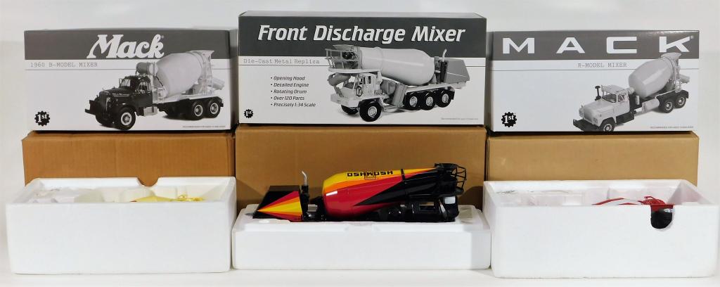 First Gear 1:34 Scale Diecast Cement Mixer Group (1 of 2)