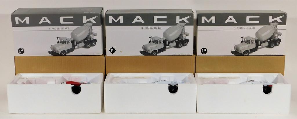 3 First Gear Mack Cement Mixer Diecast Truck Group (1 of 2)