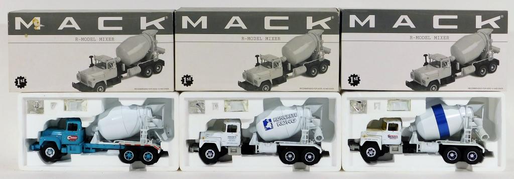 3 First Gear Mack R-Model Mixer Diecast Group (1 of 2)