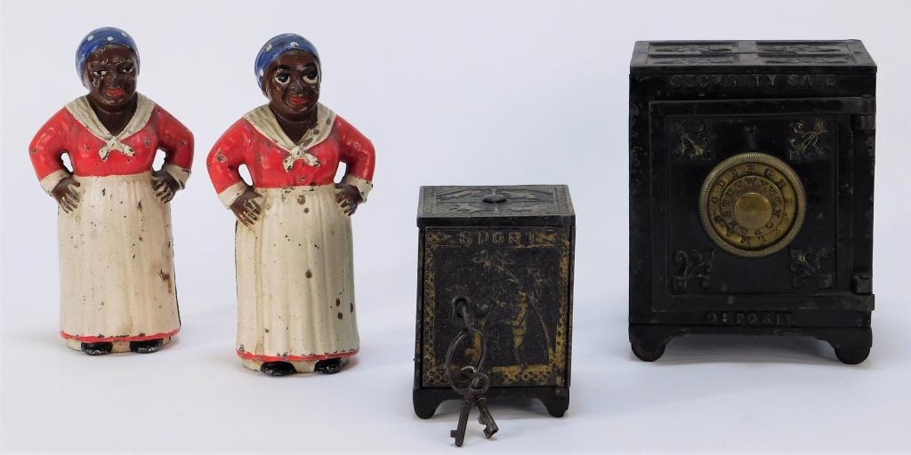 4PC Cast Iron Aunt Jamima Still Bank Group (1 of 7)