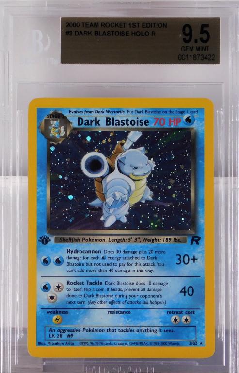 2000 Pokemon Team Rocket 1st Ed. Blastoise BGS 9.5 (1 of 2)
