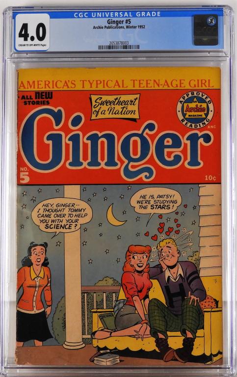 Archie Publications Ginger #5 CGC 4.0 (1 of 2)