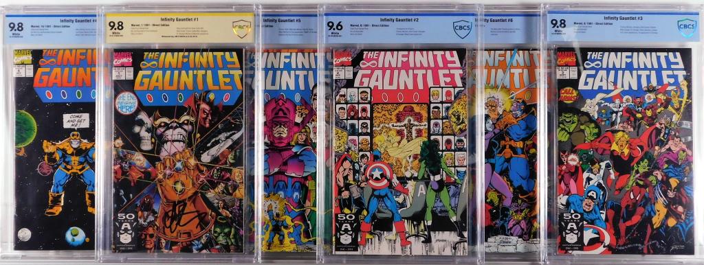 6PC Marvel Comics Infinity Gauntlet #1-#6 CBCS Run (1 of 7)
