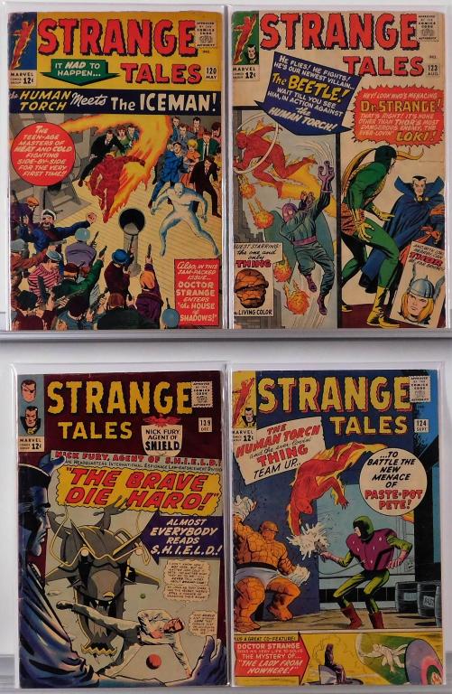 4PC Marvel Comics Strange Tales #120-#139 Group (1 of 3)
