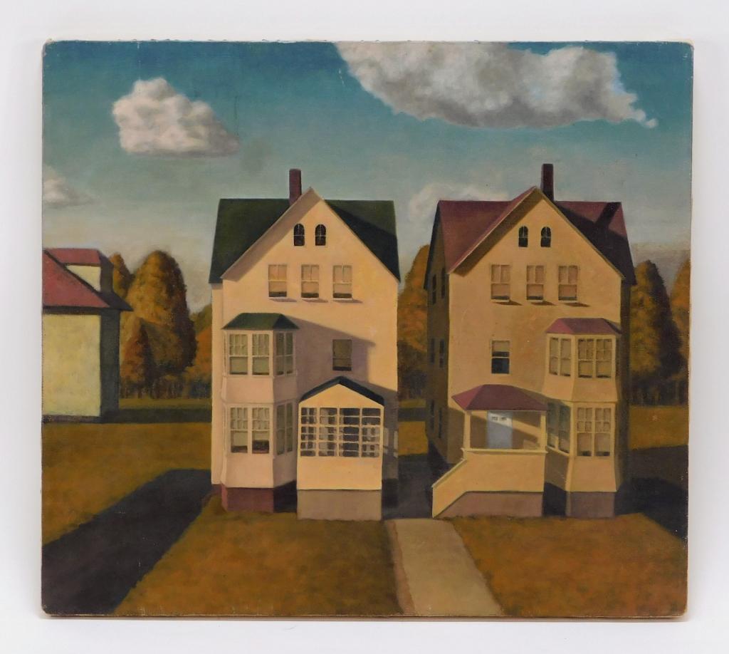 Tom Gregg Photorealist Suburban Homes Painting (1 of 6)