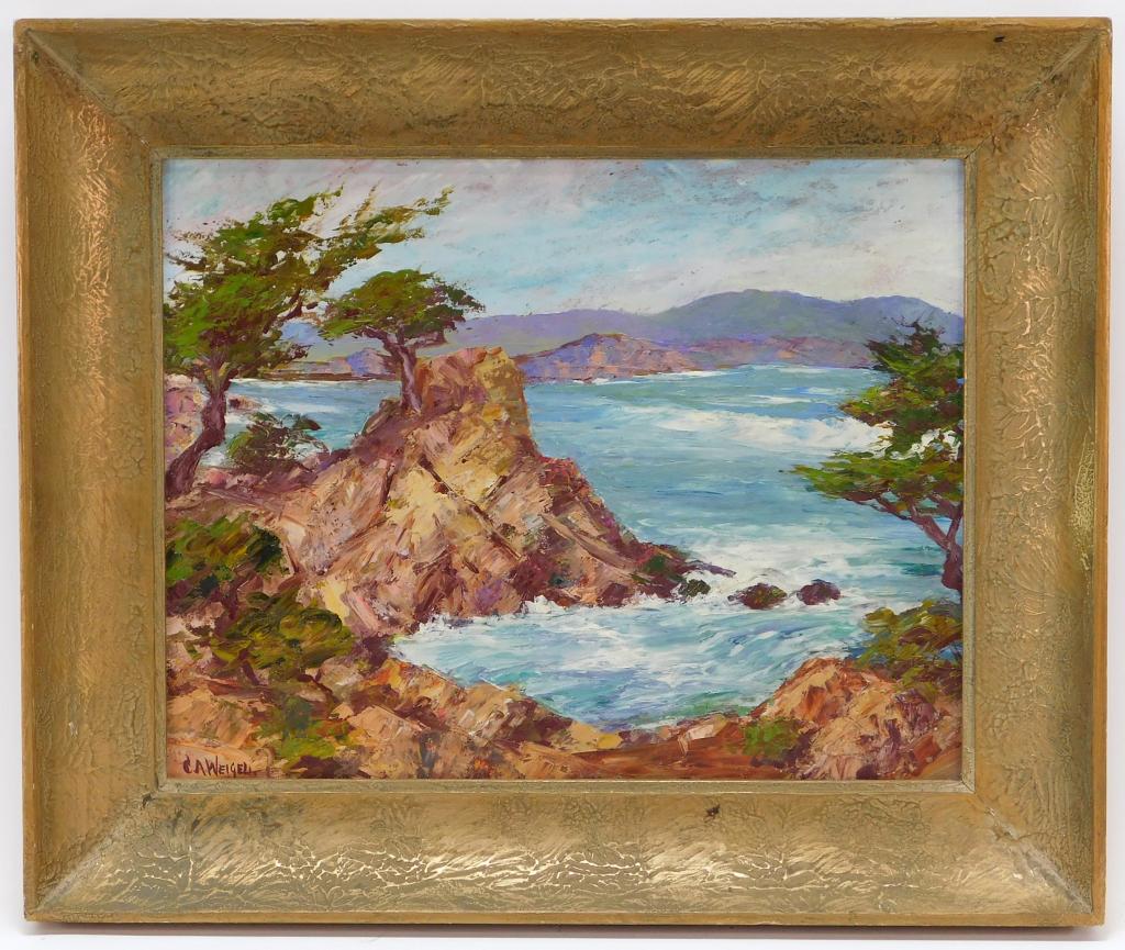 Charles Weigel O/B Plein Air California Painting (1 of 5)