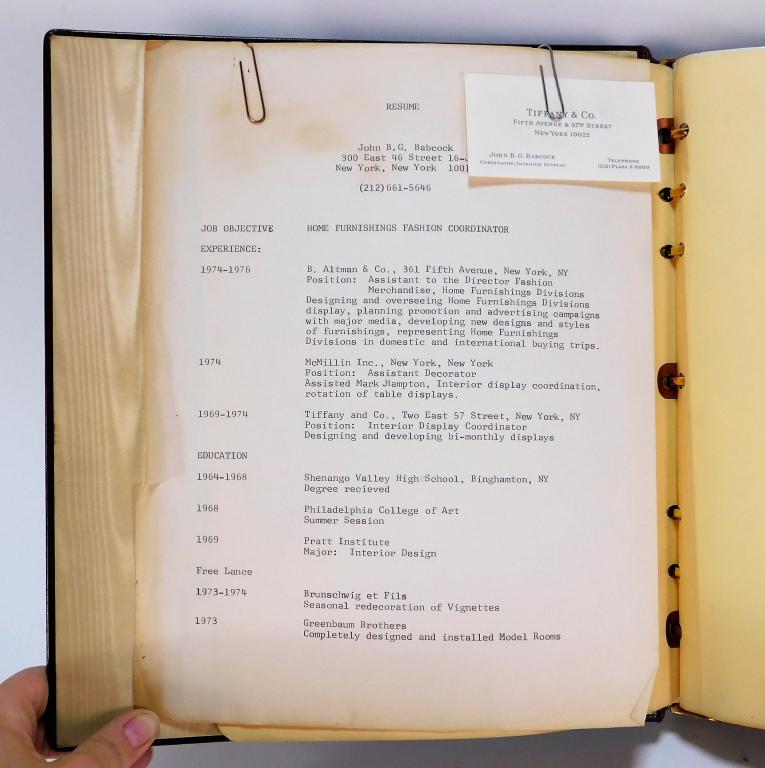 John Babcock Tiffany & Co B. Altman Design Archive (1 of 12)